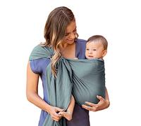 Moby Ring Sling | Versatile Support Wrap for Mothers, Fathers, and Caregivers | Baby Wrap and Carrier for Newborns, Infants, and Toddlers | Holder Can Carry Babies up to 33 lbs | Fern