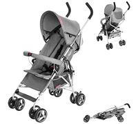 Moby-System Barton Buggy Umbrella Style Polyester Pushchair for Unisex Children from 6 Months, Grey, 101 × 45 × 62 cm, Load Capacity up to 15 kg, 4.5 kg