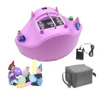 MObyat 1200W Electric Balloon Pump, Double-hole Balloon Pump With Foot Pedal, Adjustable Time and Speed, Timed and Quantitative, Can Inflate Multiple Balloons At The Same Time, for Party