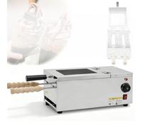 MObyat 1600w Commercial Bread Roll Maker, Chimney Cake Maker Electric With 2 Types Conical Stick. 50-300℃ Temp Control Observation, Dual Independent Heating, For Restaurant Bakeries
