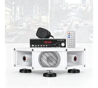 MObyat 4-way Roof Mount Car Advertising Speaker, Outdoor Advertising Speaker With Multiple Models, 360° Sound, Bluetooth Voice Record Playback, Tf Card/usb, For Shop Outdoor Campaign 400W