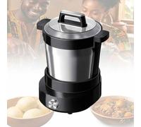 MObyat 6l Electric Swallow Maker Machine, 1000w Automatic African Fufu Mixer With Timer, Cooking & Pounding Pounder, For Fufu, Amala, Banku Black, Ideal For 4-5 People