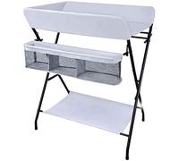 MObyat Baby Changing Table,Grey, Folding Diaper Station Nursery Organizer for Infant, Save Space Cross Leg Style