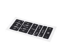 MObyat Car Interior Compatible With For A2 A3 8L Black A/C Button Repair Kit Decals Car Air Condition Control Switch Button Repair Stickers Decals