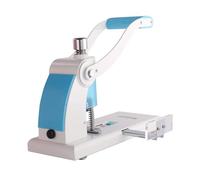 MObyat Heavy-Duty Manual Hole Punc, 300-page Single Hole Punch Machine with Movable Ruler, 6mm Diameter, 8-32mm Adjustable Paper Feed Depth, Groove Accuracy, for Office School Library Binding