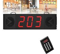 MObyat Keyboard Waiting Number Devices, 3-digit Queue Calling Devices, Upside Down Or Wall Mounted, Flexible Multi-device Pairing, For Restaurant Cafe Food Truck Church