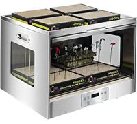 MObyat Model Paint Drying Box, Stainless Steel Airbrush Spray Booth, with Storage StorageFunction, 0.5~24H Timer, Adjustable 20°C~50°C, Built-in Odour Ventilation, Ideal for DIY Craft