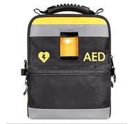 MObyat Portable Defibrillator Pouch, AED Storage Bag Emergency Instrument Container with Adjustable Shoulder Straps, Two Way Zip, Eye-catching Reflective Strips, for Home, Hospital, Public Places