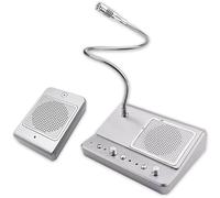 MObyat Window Intercom Device, Bank Window Counter Intercom With 10w Square Extension, Volume And Microphone Sensitivity Are Adjustable, Suitable For Places With Anti Theft Glass