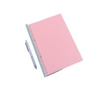 MOBYGKFY 10 Hole Loose Leaf Clamp Color Detachable Horizontal Line Replacement Core Drawing Rod Loose Leaf Book(black-Blue Exorcist1)