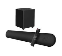 MOBYGKFY 100W TV SoundBar 2.1 Speaker Home Theater System Sound Bar 3D Surround Remote Control with Wall Mount