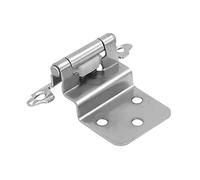 MOBYGKFY 30 Pcs Embedded Hinges Suitable for Frame Kitchen Cabinet Doors Satin Nickel Self-Closing