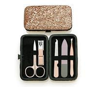 MOBYGKFY 5pcs/Set Rose Gold Nail Clipper Set Stainless Steel File Scissors Ear Pick Manicure Beauty Tool