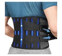 MOBYGKFY Adjustable Back Lumbar Support Belt Pull Waist Orthopedic Brace Spine Relaxed Decompression Anti-skid Breathable
