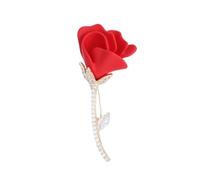 MOBYGKFY Brooch Fall And Winter Coat Coat Accessories Female Corsage Fixed Clothes Pin Red Rose Brooch
