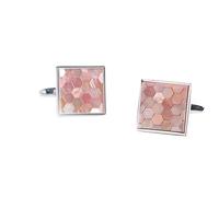 MOBYGKFY Classic Copper Electroplated Colorful Shell Cufflinks Men's French Shirt Cuff Nails