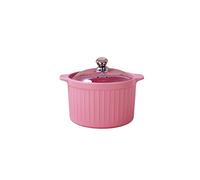 MOBYGKFY Colorful Large Soup Pot Creative Glass Cover Steamer Saucepan Cookware Cooking Supplies Kitchen Pot(D,3.2l)