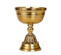 MOBYGKFY Embossed Brass Buddhist Candle Cup Collection Romantic Golden Big Small Candlestick Tibetan Wedding Dinner
