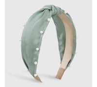 MOBYGKFY Fabric knotted headband women's wide edge nail