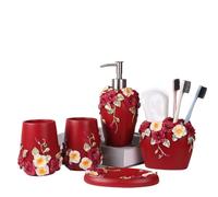 MOBYGKFY Five-Piece Bathroom Supplies Decoration Suite Wash Cup Brushing Gargle Cup Home