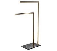 MOBYGKFY Freestanding Towel Racks Bathroom Accessories Natural Marble Stand on Floor Towel Rail Stand Clothes Rack