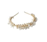 MOBYGKFY Golden Alloy Leaves Hairband New Model Forest Bride Crown Super Immortal Hair Accessory