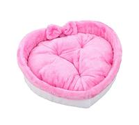 MOBYGKFY Heart Shape Soft Cozy Cats Pet Bed Mat for Large Small Puppy Dog Warm Cushion Nest Basket Kennel Kitten House