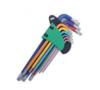 MOBYGKFY Hex Wrench Set Double-End Torx Star L Shape Allen Key Ball-Head Screwdriver 9Pcs Universal Spanner Repair Hand Tools