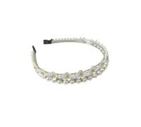 MOBYGKFY Korean Version Row Pearl Headband Super Immortal Temperament Flower Girl Sweet Versatile