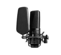 MOBYGKFY Large Diaphragm Condenser Microphone 3 Polar Pattern Low-cut Filter for Podcaster Studio Audio Video Record
