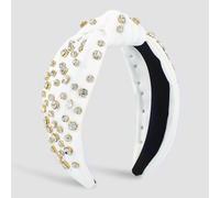 MOBYGKFY Middle knotted wide edge headband personality size nail beaded drill bit woman