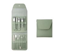 MOBYGKFY Nail Clipper Set Green 12 Piece Beauty Manicure Tools