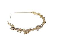 MOBYGKFY New Model Moonstone Metal Headband Woman Design Fold Affordable Luxury Sweet But Cool