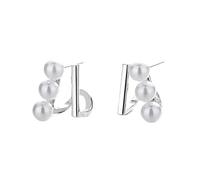 MOBYGKFY Pearl Earrings Silver Minority Group Design Advanced Temperament