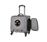 MOBYGKFY Portable Pet Travel Breathable Backpack, Space Capsule Foam Design,and Puppy Waterproof Handbag