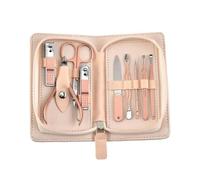 MOBYGKFY Rose Gold 9 Piece Nail Clipper Set Dead Skin Tool