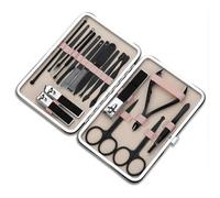 MOBYGKFY Secondary Grinding Nail Clippers 18 Piece Set of Nail Repair and Enhancement Tools Set of Nail Clippers(Argento)