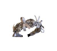 MOBYGKFY Sequin Ribbon Micro Pearl Headband High Overhead Pressure Hair Accessory