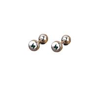 MOBYGKFY Silver Beans Earring Personality Minority Group Thread Ear Bone Stud