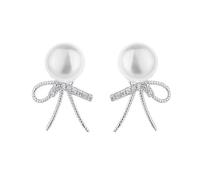 MOBYGKFY Silver Earrings Personality Freshwater Pearl Advanced