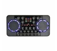 MOBYGKFY Sound Card 10 Effects Noise Reduction O Mixers Headset Mic Voice Control for Phone PC