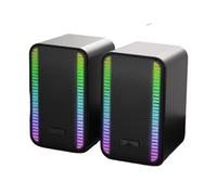 MOBYGKFY Speaker Desktop Laptop Wired Computer Games Esports Speaker Home Heavy Bass Stereo(Argento)