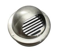 MOBYGKFY Stainless Steel Louvred Ventilation Grille Circulating Air Hood Brushed External Extractor Wall Vent Outlet