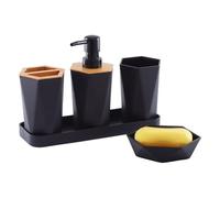 MOBYGKFY Toiletries Imitation Ceramic Bathroom Set Bathroom Set Bath 8-Piece Gift Set(3-Pack)