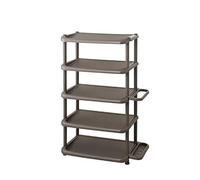 MOBYGKFY Umbrella Storage Rack ， Space Multi-layer Door Small Shoe Rack Home Simple Door Shoes Umbrella Stand(Rosso)