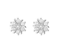 MOBYGKFY Zircon Snowflakes Earring Earrings Minority Design Sense Ear Ornaments