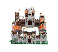 MOC-240878 8-in-1 Medieval Castle Building Blocks Set, Modular Model | Modular castle model to build yourself, detailed for collection and table decoration