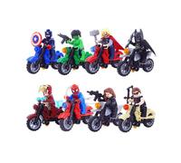 Moc The Avengers Motorcycle Construction Building Play Particles Block