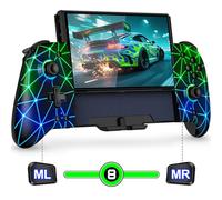 Mocagen Switch Controllers for Nintendo Switch/OLED Games Handheld Mode, Wireless Swtich Pro Controller with Hall Effect Joystick & Trigger/Programming/Big Grip/RGB/Turbo