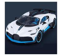 MOCALUX Scale Die-Cast Model Car 1:18 For Bugatti For DIVO Alloy Car Model Diecasts Hobbies Collection(White)